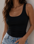 Cami écourtée - Noir
