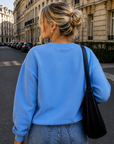 Crewneck bleu