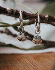 Charms pour boucle d'oreille coquillage Argent