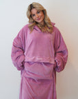 Hoodie doudou Rose