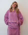 Hoodie doudou Rose