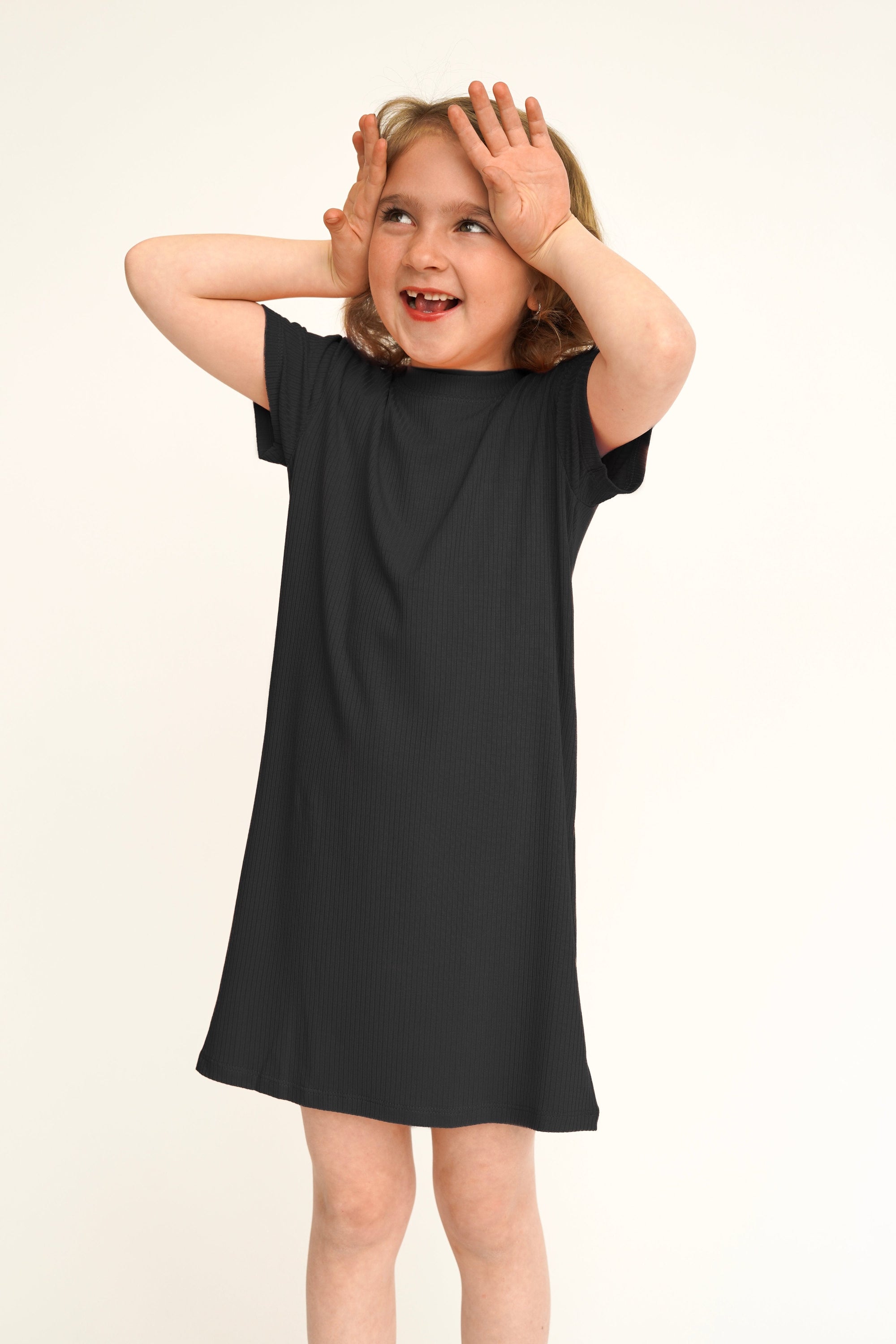 Robe t-shirt enfant - noir
