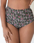 Shorty cheeky taille haute - Fleuri