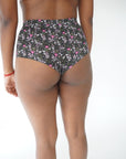 Shorty cheeky taille haute - Fleuri