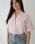 Chemise popsicle - Rayé rose