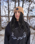 Tuque en laine cannelle