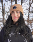 Tuque en laine cannelle