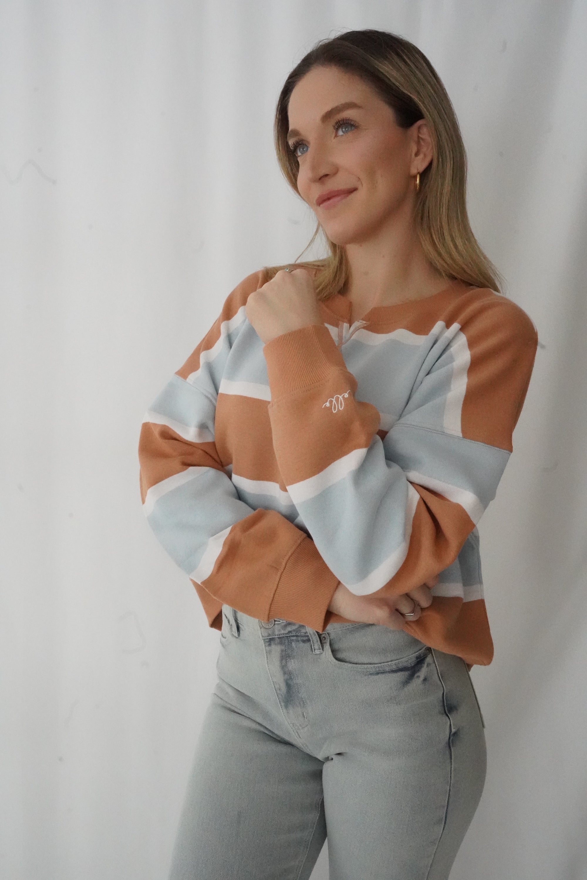 Crewneck rayé