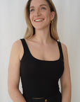 Cami écourtée - Noir