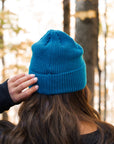 Tuque en laine azure