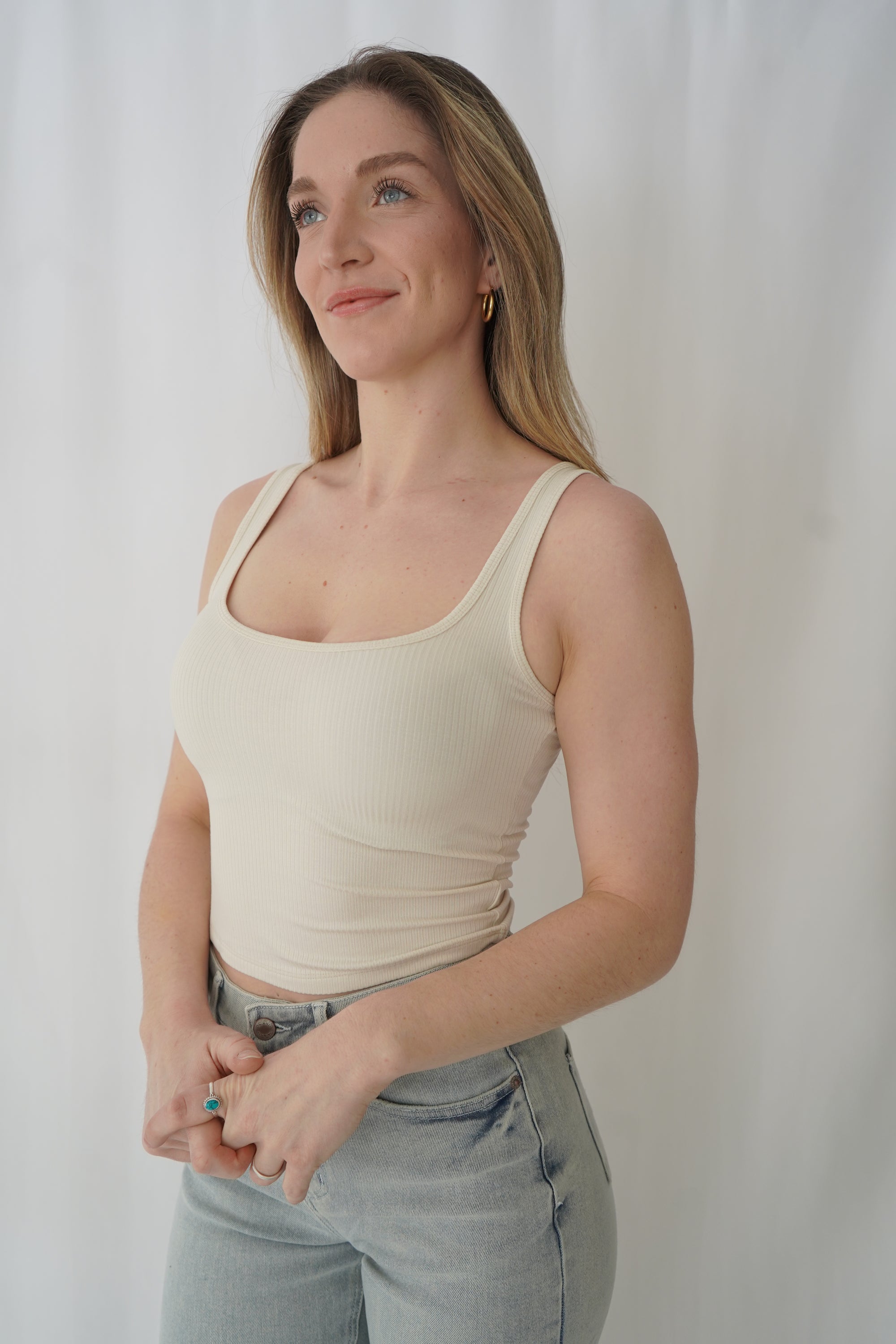 Cami écourtée - Beige