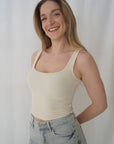 Cami écourtée - Beige