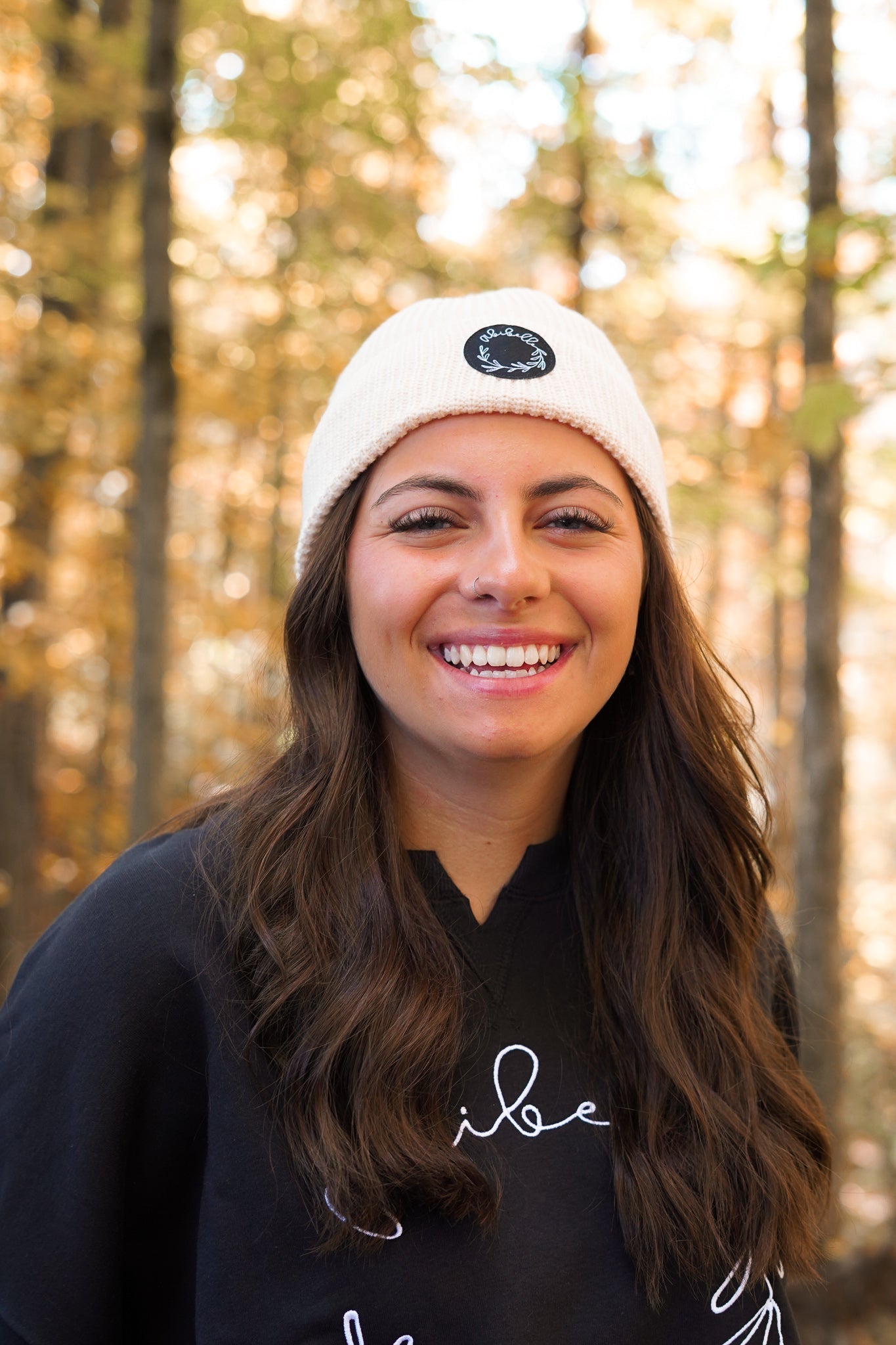 Tuque en laine crème