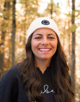 Tuque en laine crème