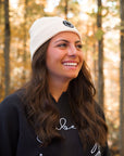 Tuque en laine crème