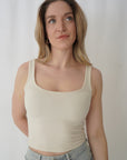 Cami écourtée - Beige