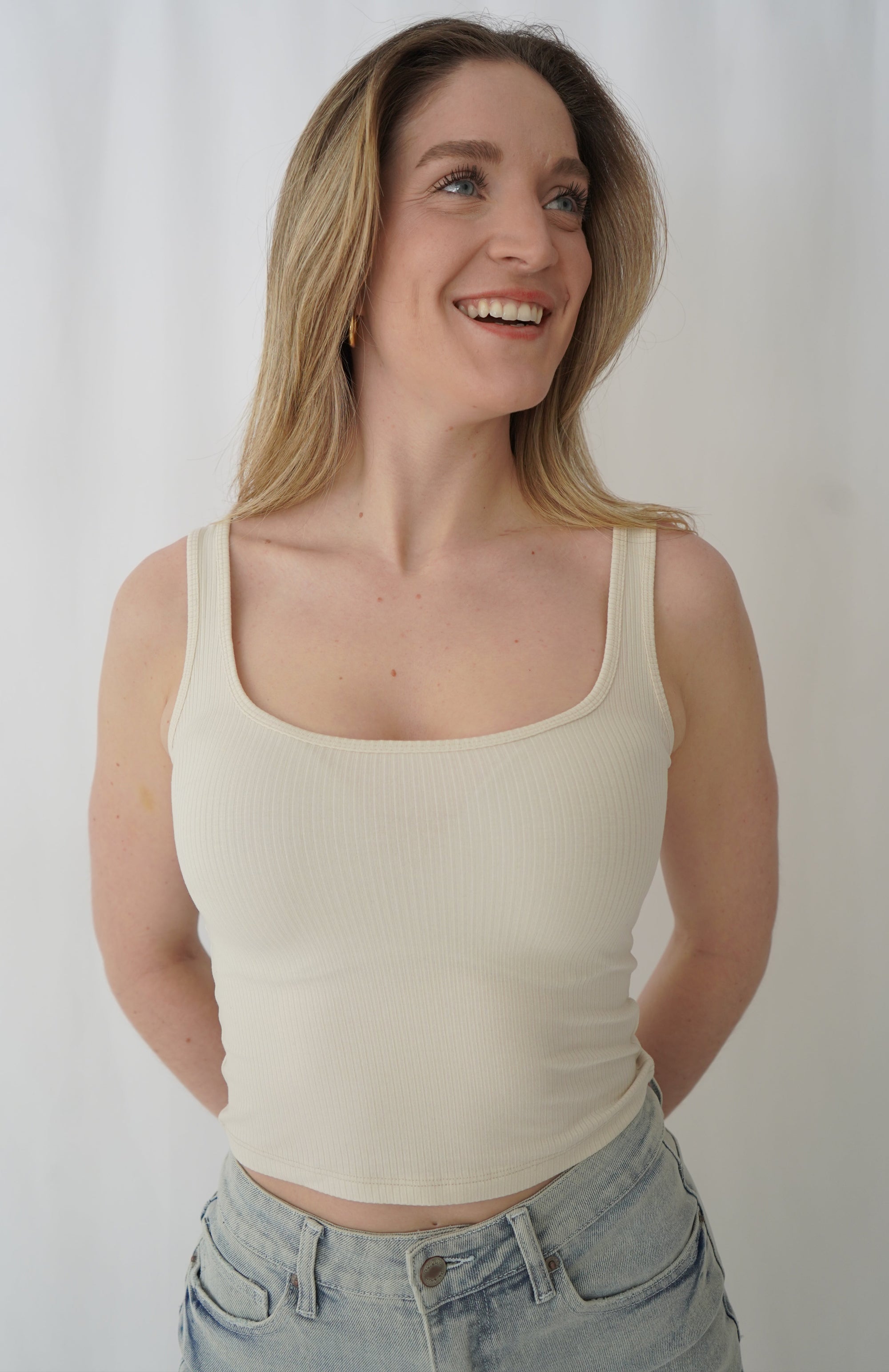 Cami écourtée - Beige