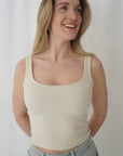 Cami écourtée - Beige