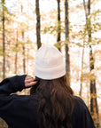 Tuque en laine crème