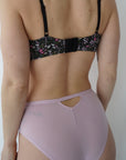 Bralette croisée avec attaches - Fleuri