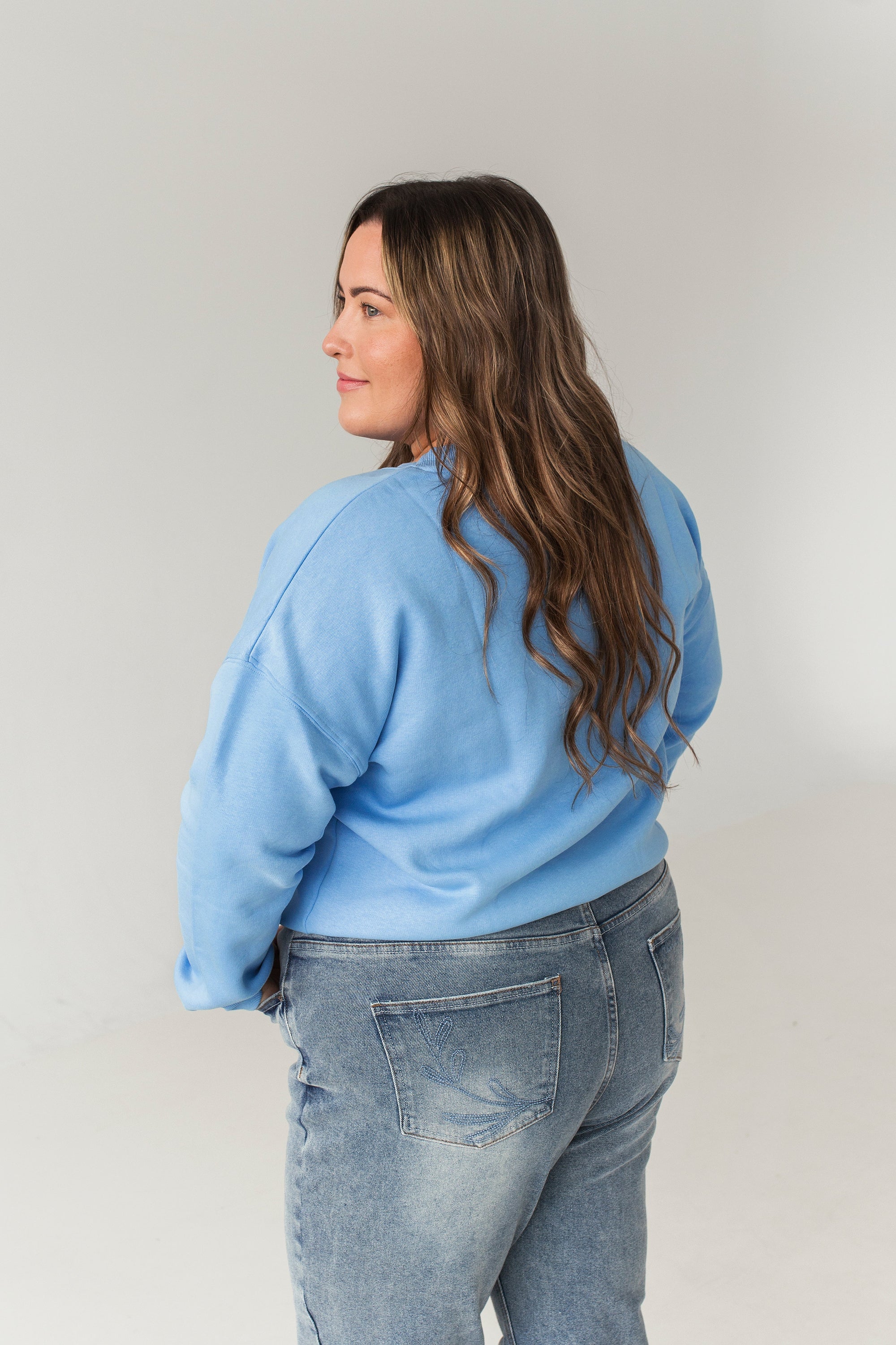 Crewneck bleu