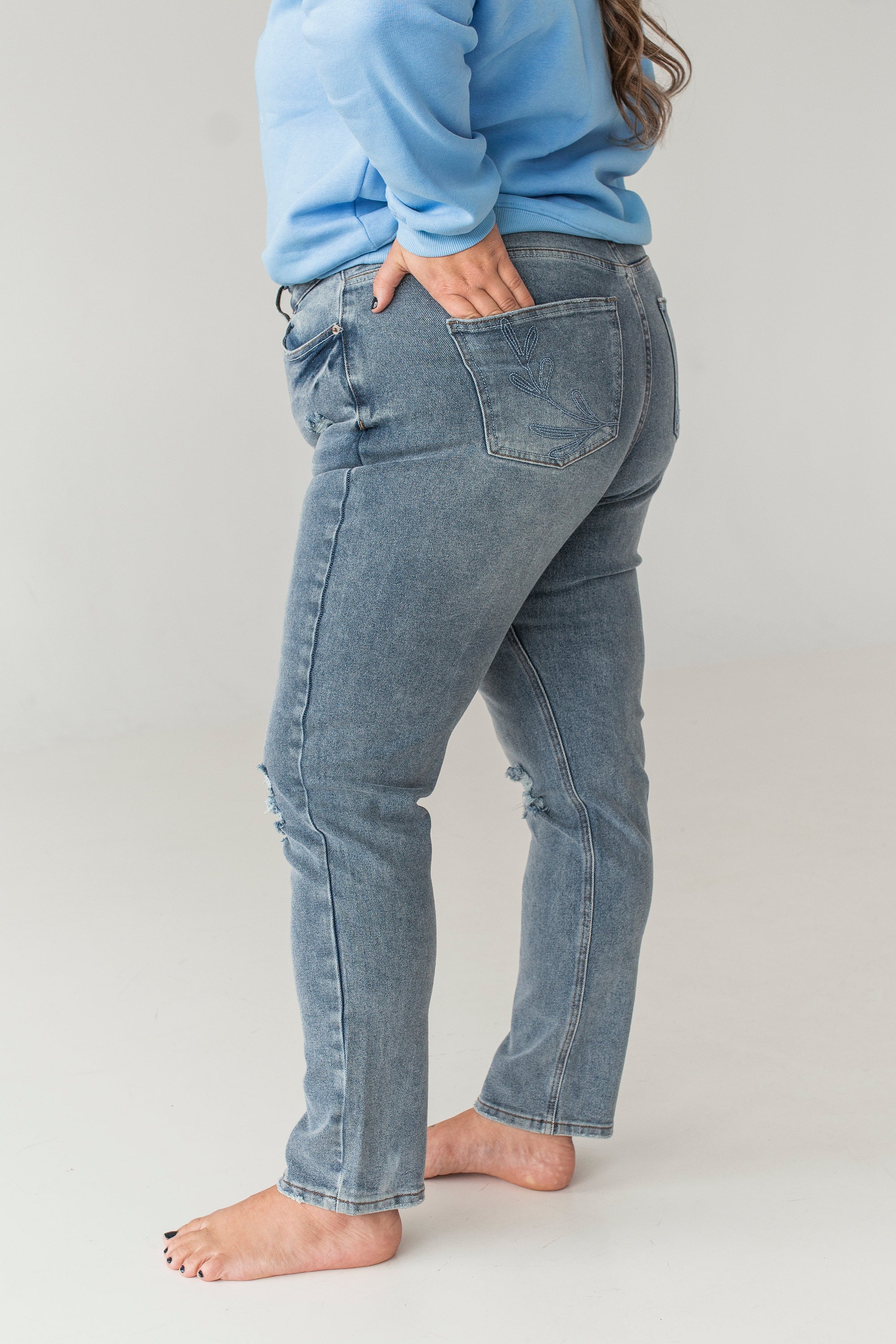 Jeans foncé - Troué