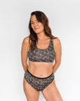 Culotte taille haute régulière - Fleuri