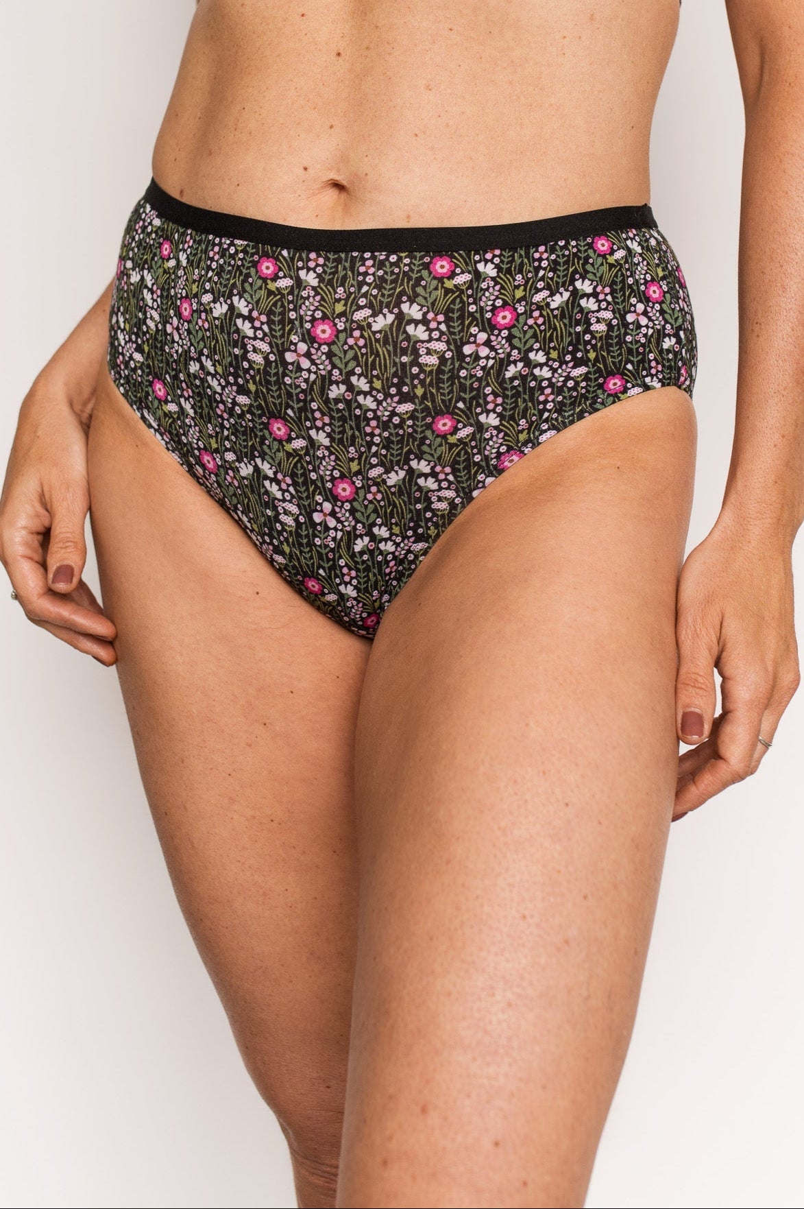 Culotte taille haute régulière - Fleuri