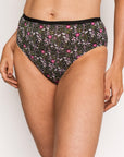 Culotte taille haute régulière - Fleuri