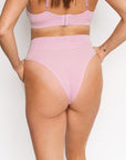 Cheeky taille haute à bande - Orchidée