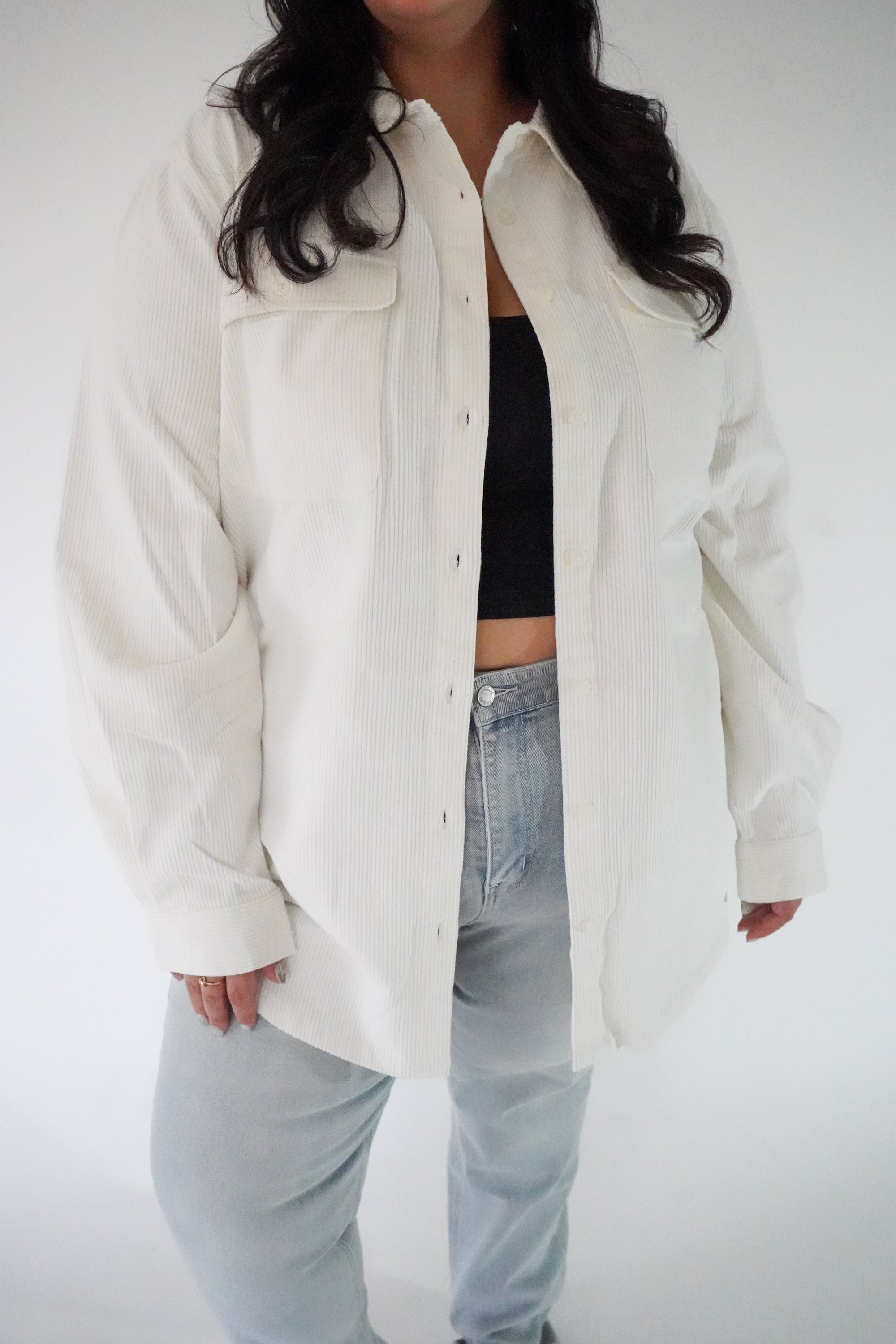 Jacket corduroy - Crème