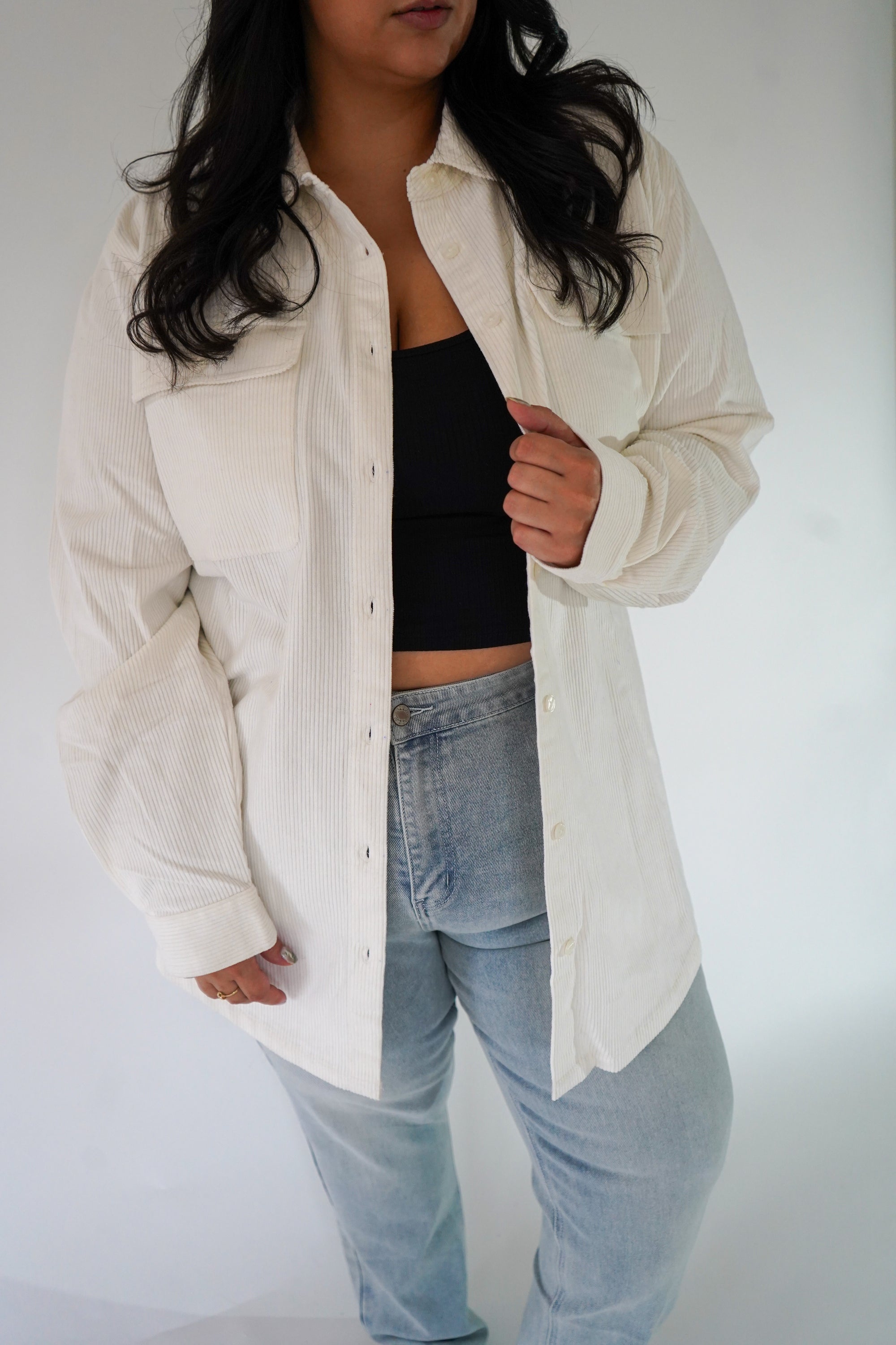 Jacket corduroy - Crème