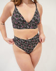 Bralette bande soutenante - Fleuri