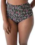 Shorty cheeky taille haute - Fleuri