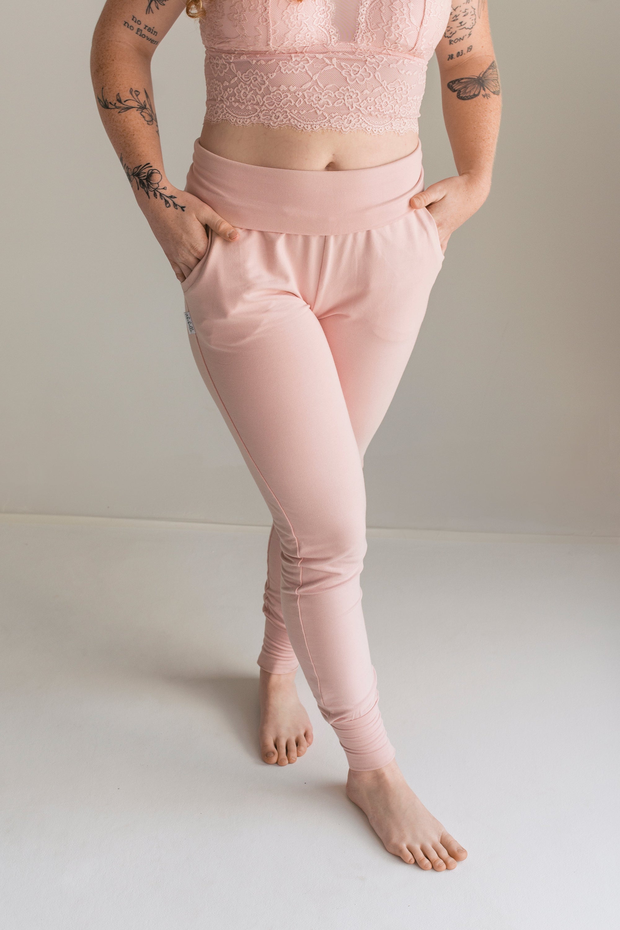 jogger rose en bambou