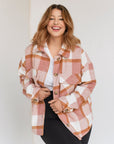 manteau rose femmes face