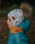 tuque blanche à motif 3-11 mois