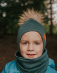 Tuque verte forêt 3-11 mois