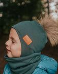 Tuque verte forêt 3-11 mois