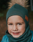 Tuque verte forêt 3-11 mois