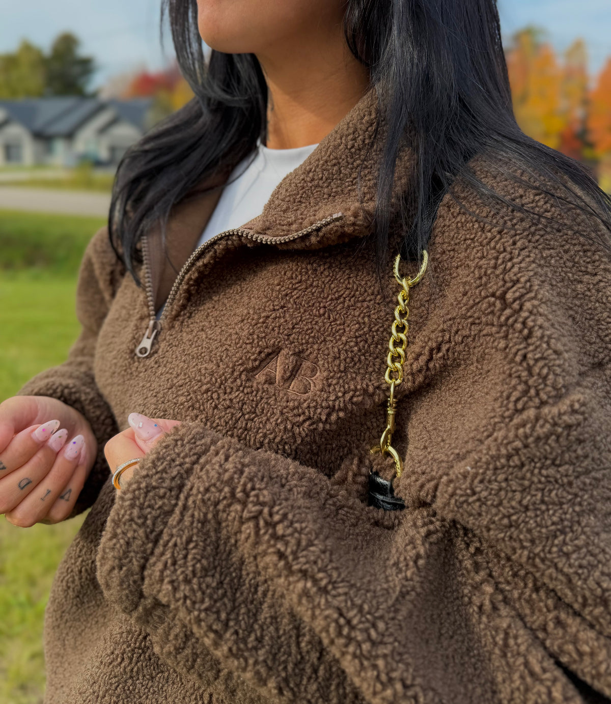 Veste sherpa | Moka