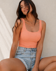 Cami écourtée - Corail