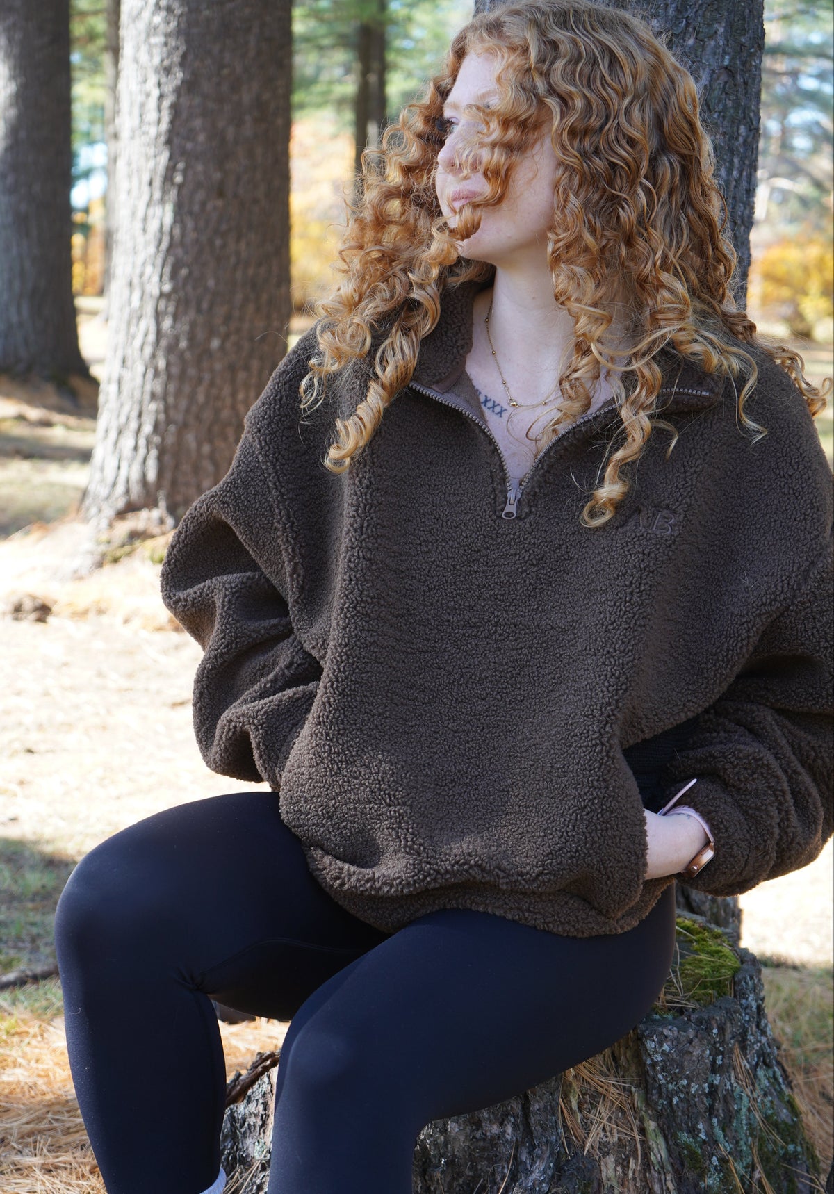 Veste sherpa | Moka