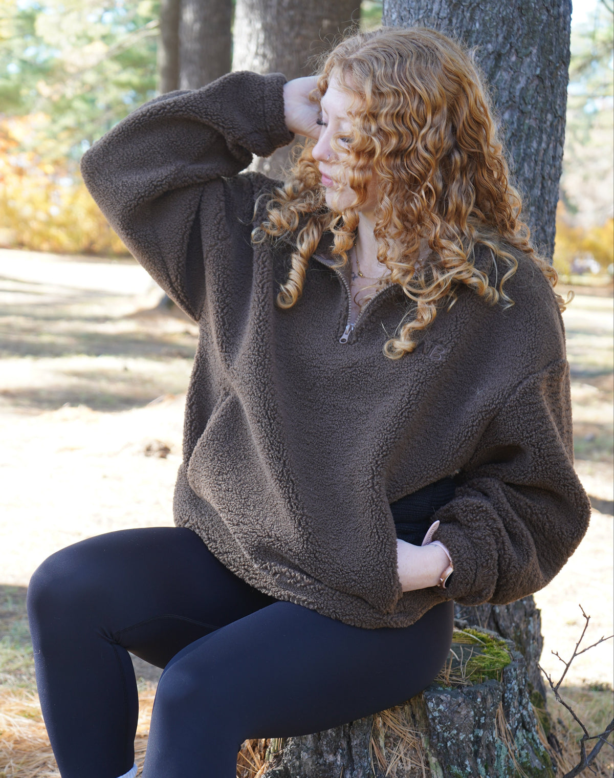 Veste sherpa | Moka