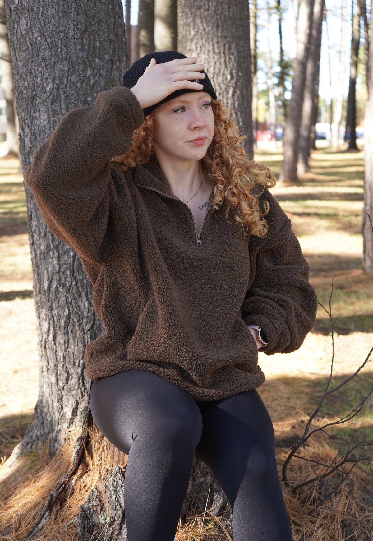Veste sherpa | Moka