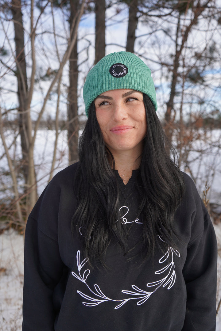 Tuque en laine menthe