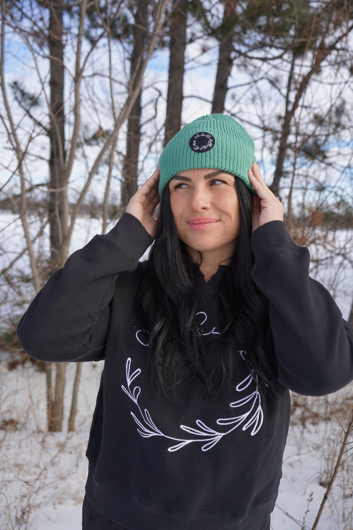 Tuque en laine menthe