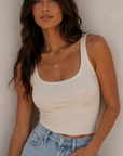 Cami écourtée - Beige