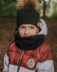 Tuque MI-SAISON pour enfants Noire