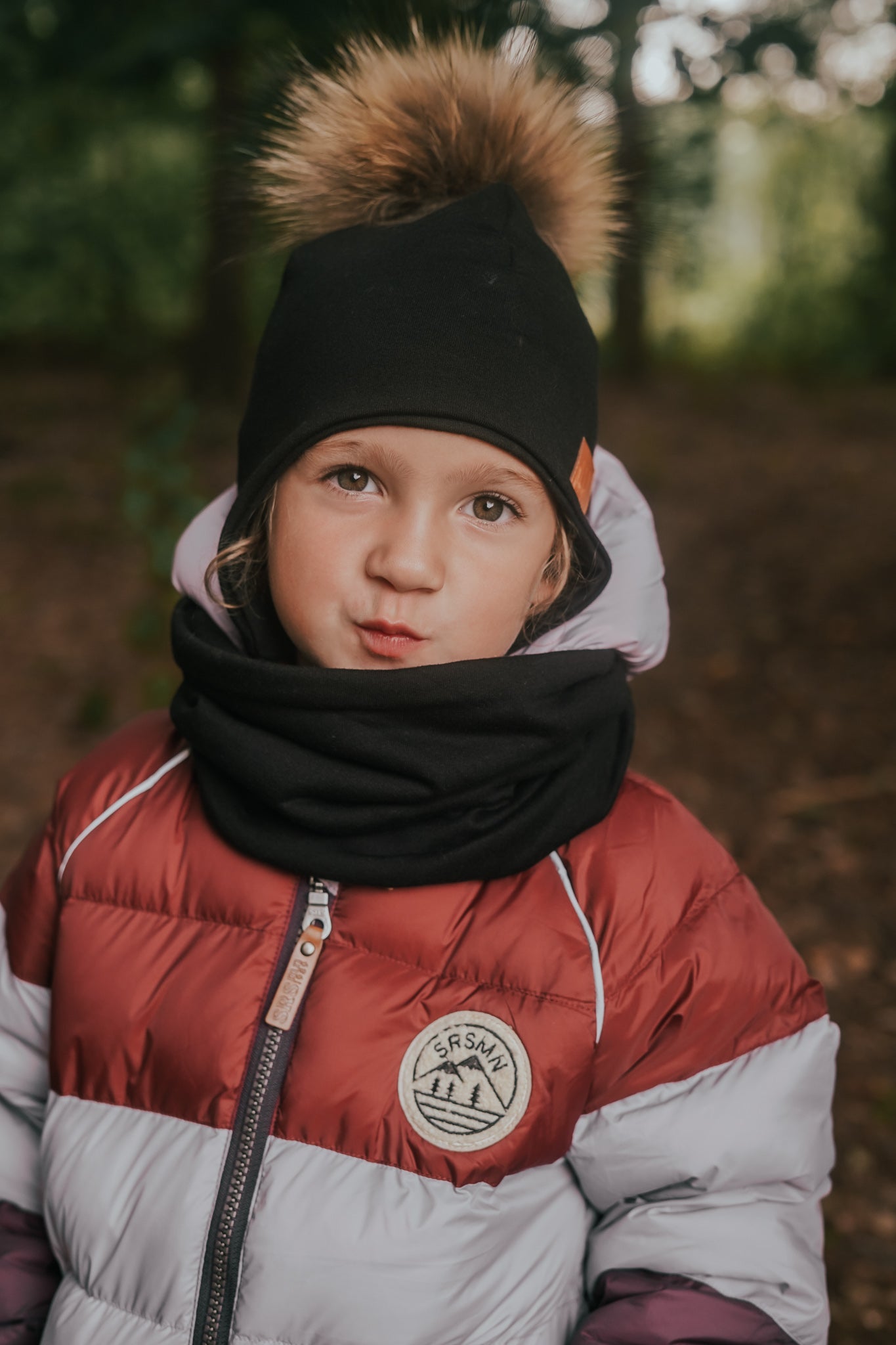 Tuque MI-SAISON pour enfants Noire